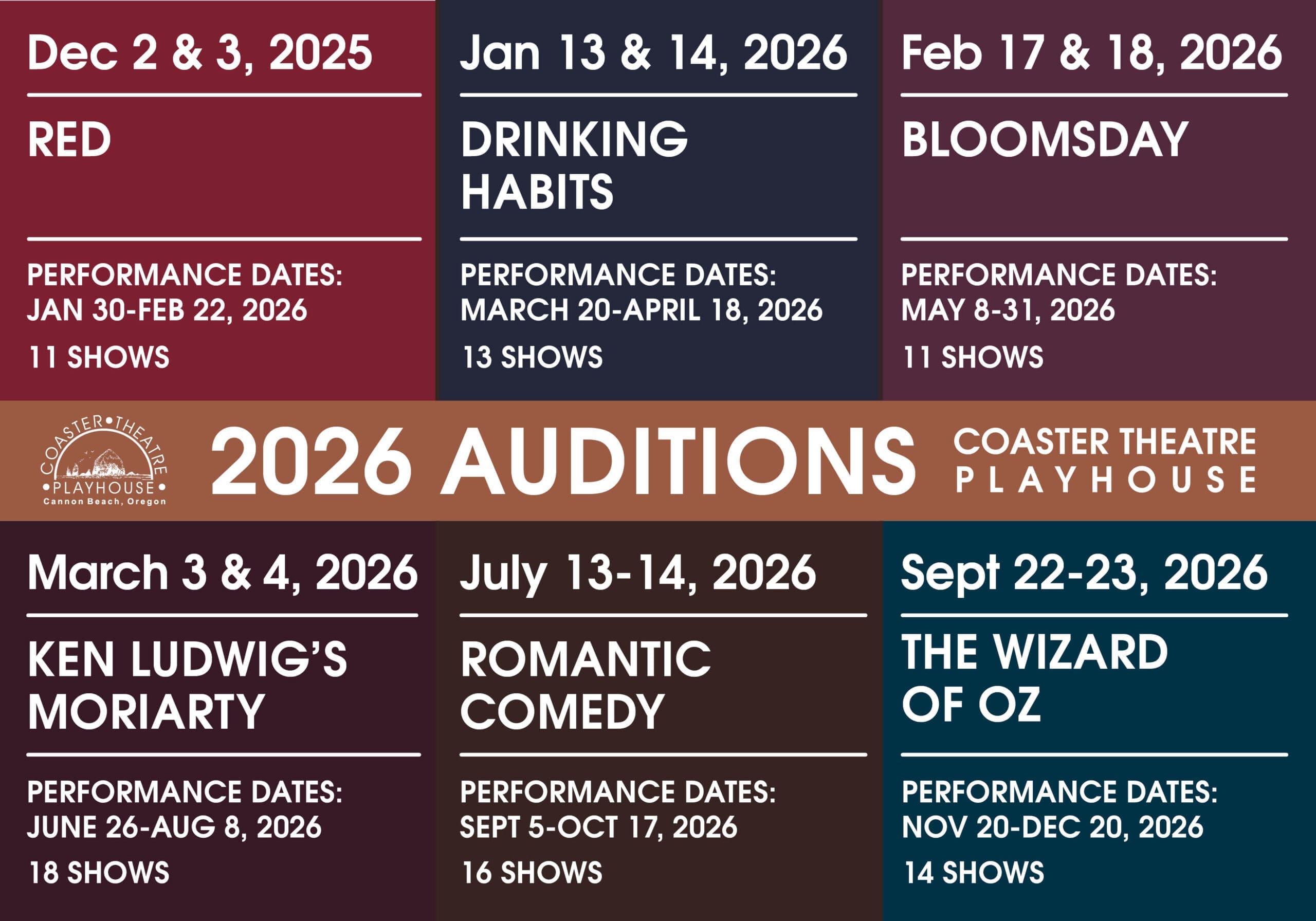2026 Audition Dates